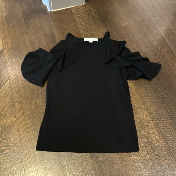 Jonathan Simkhai Cold Shoulder Ruffle Top - Picture 3 of 5